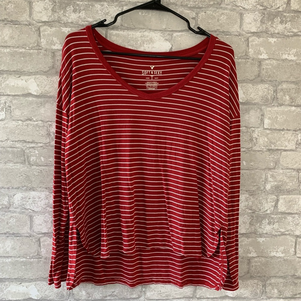 American Eagle Soft & Sexy Longsleeve Striped T